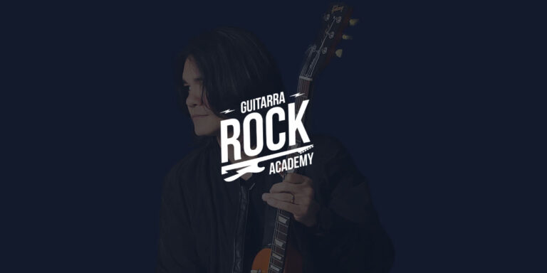 banner do curso Guitarra Rock Academy