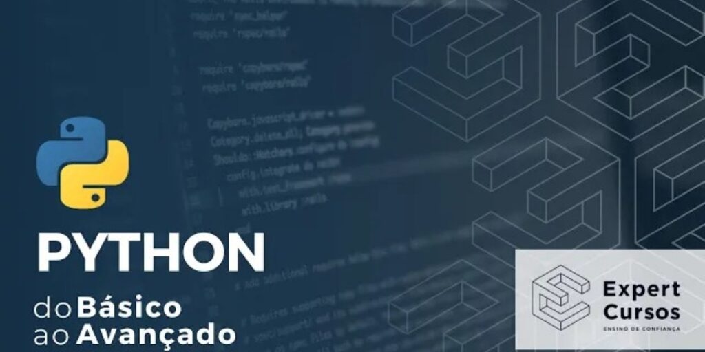 Banner do curso de Python da Expert Cursos
